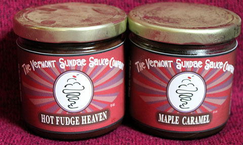 Hot Fudge Heaven sauce, Maple caramel Sauce, Vermont Sundae Sauce Company