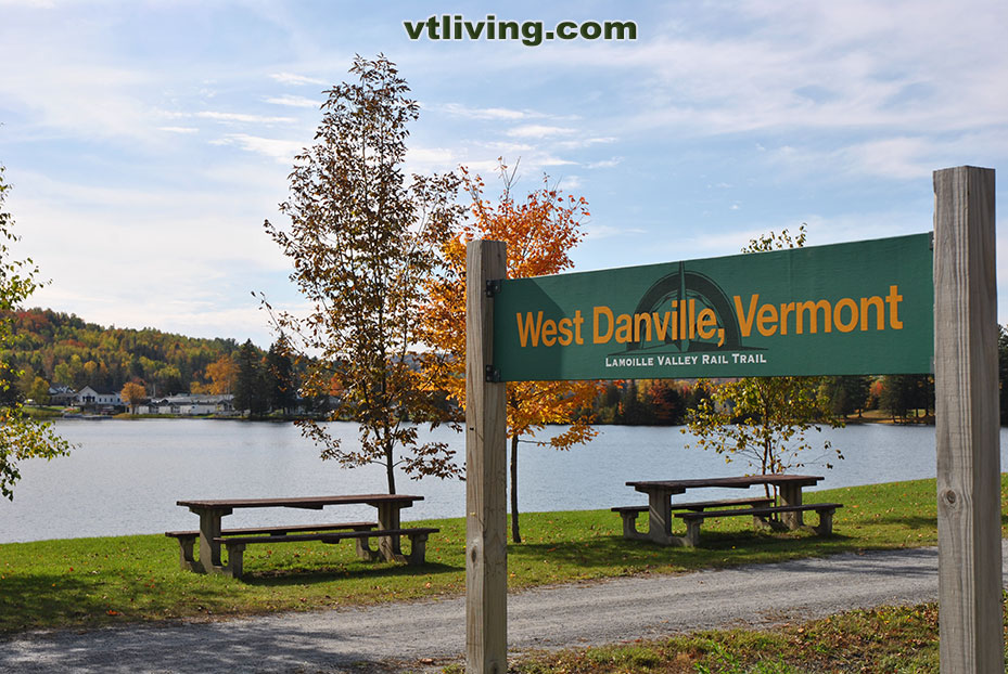 View of Joes Pond in Danville Vermont in VT's Northeast Kingdom