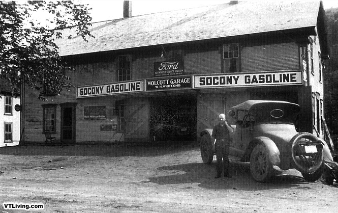 Wolcott Garage - Historic VT Photo