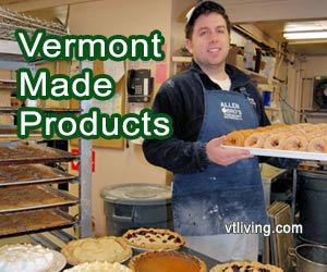 Vermont Products like this Vermont Baker serving freshly baked in Vermont donuts. 